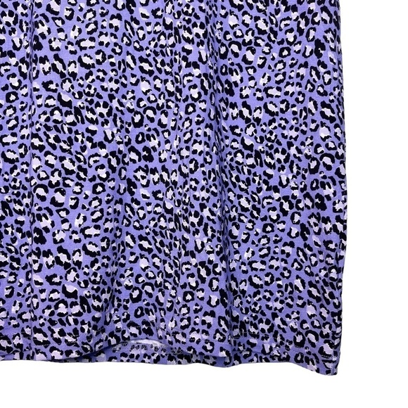 TYLER BOE NWT Cheetah Print Turtleneck Top Size Large in Thistle Purple - Picture 6 of 14